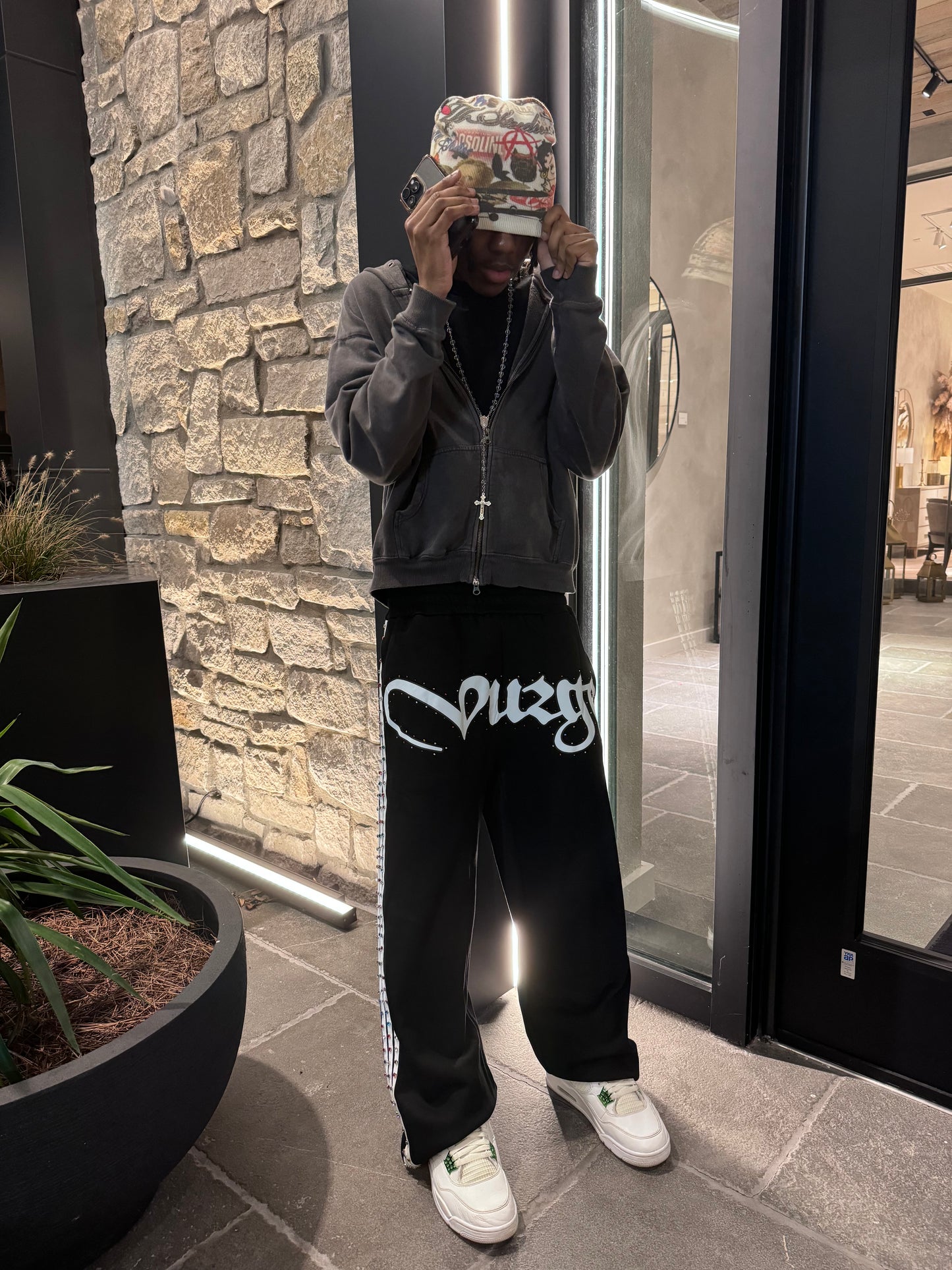 “Vurge” Rhinestone Sweats