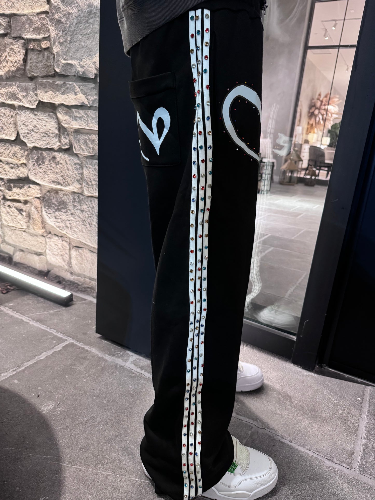 “Vurge” Rhinestone Sweats