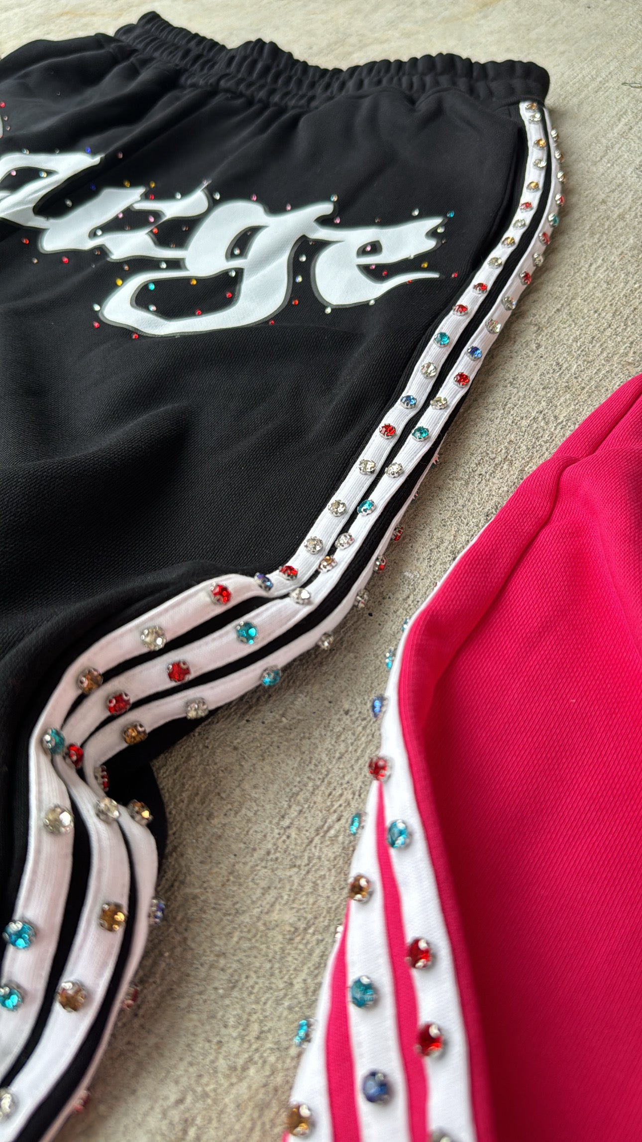 “Vurge” Rhinestone Sweats