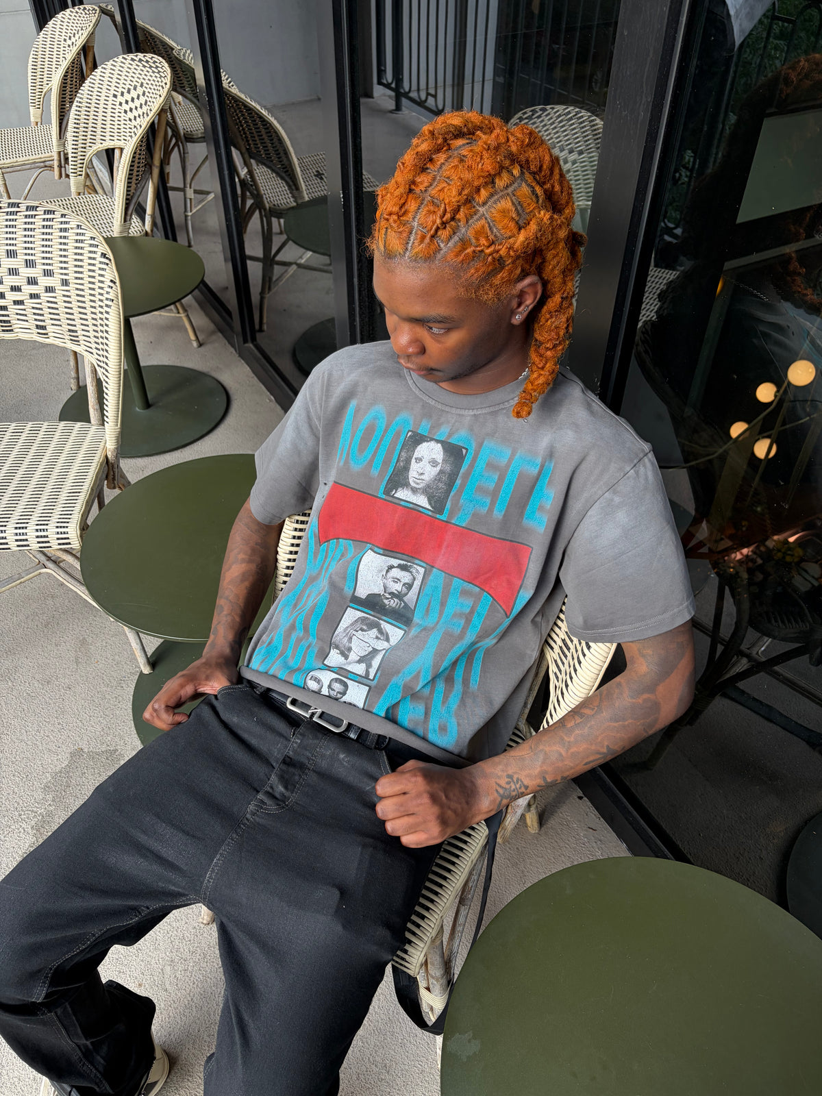 Ash Grey "Delusion" Vintage Tee