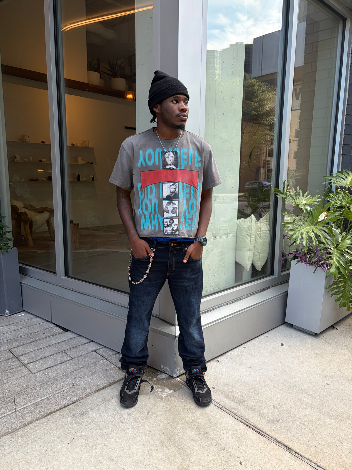 Ash Grey "Delusion" Vintage Tee