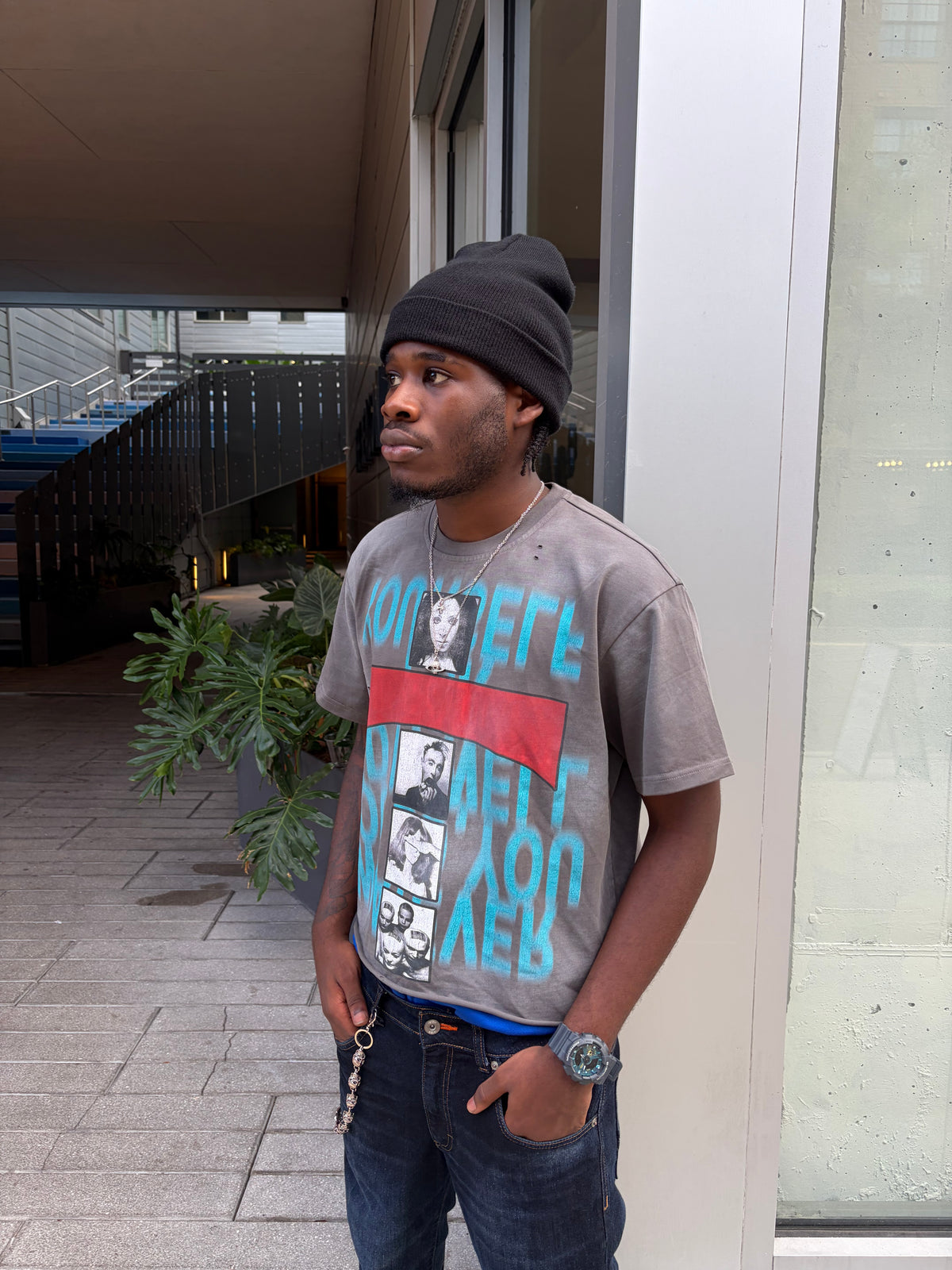 Ash Grey "Delusion" Vintage Tee