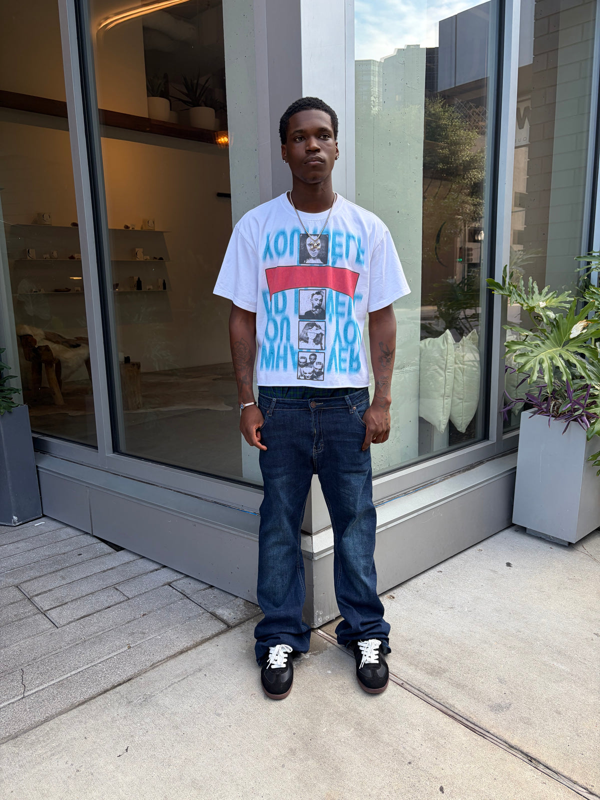 White "Delusion" Vintage Tee