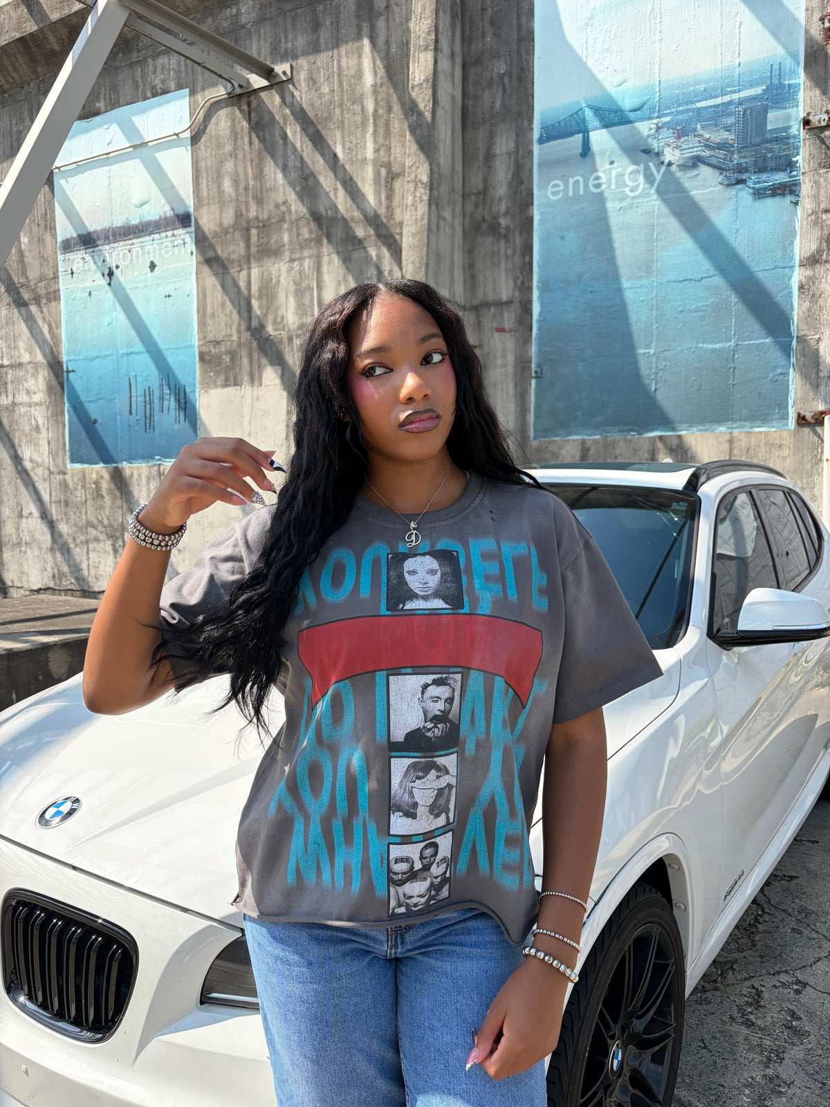 Ash Grey "Delusion" Vintage Tee