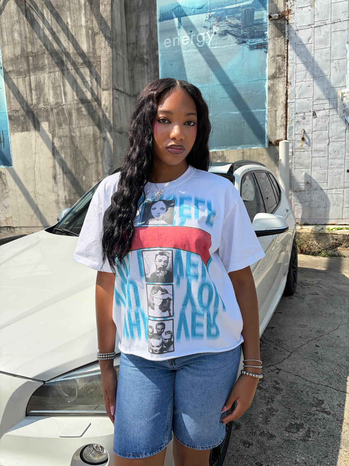 White "Delusion" Vintage Tee
