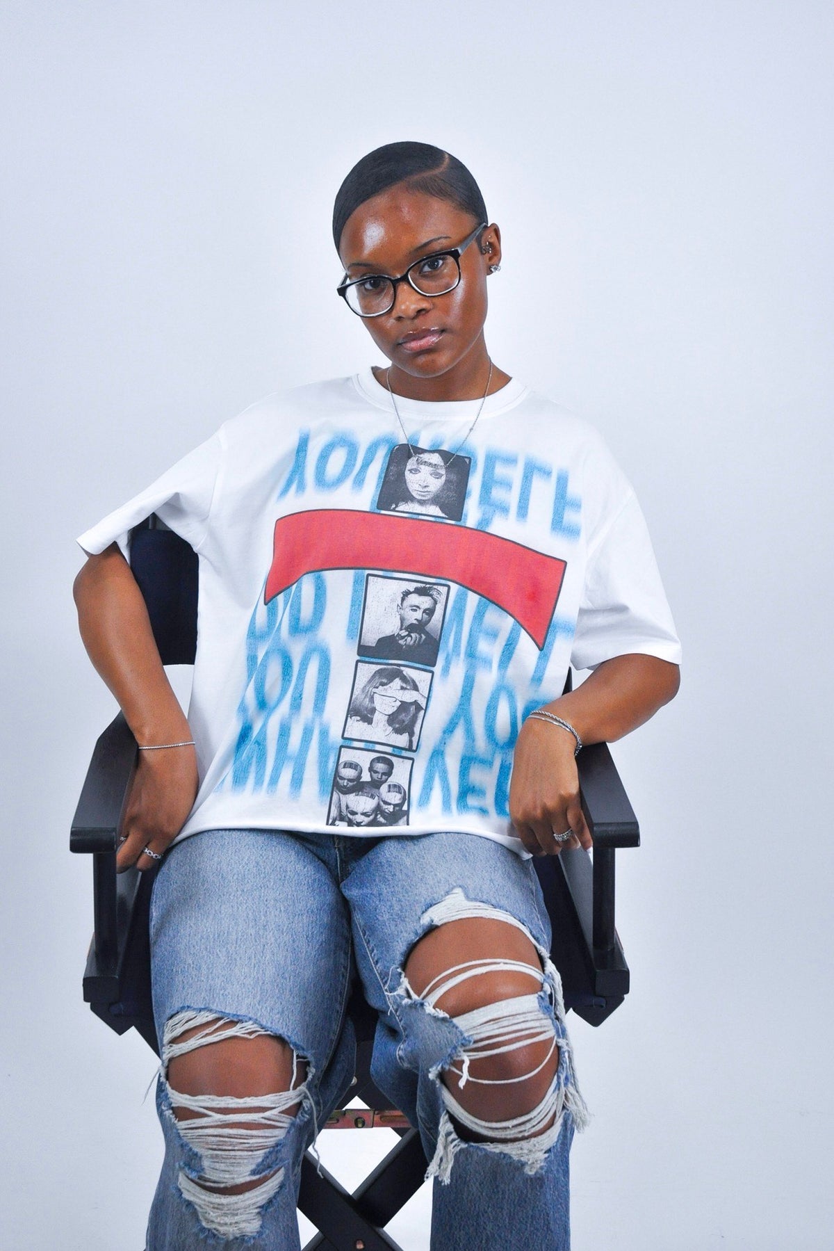 White "Delusion" Vintage Tee