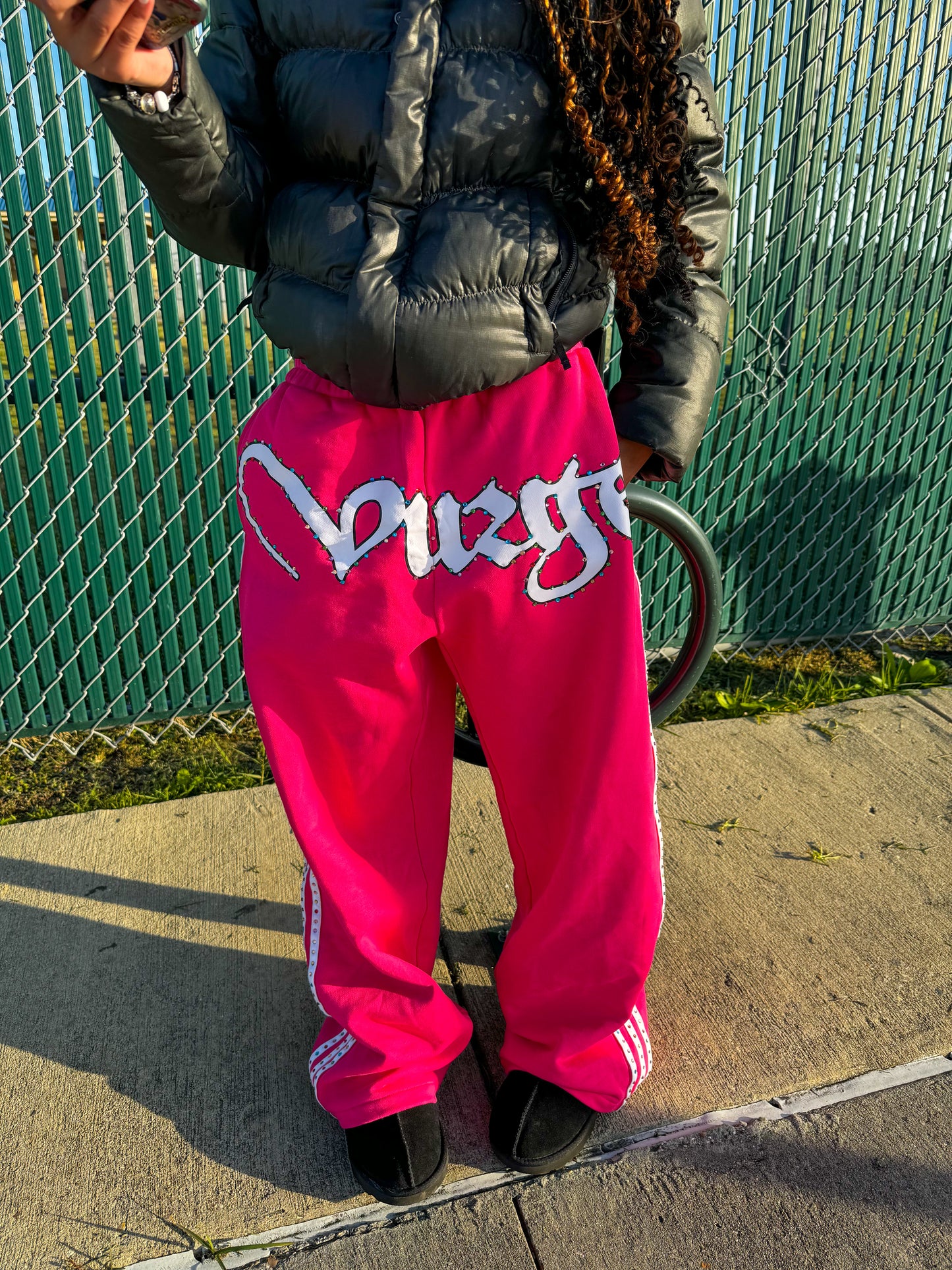 “Vurge” Rhinestone Sweats